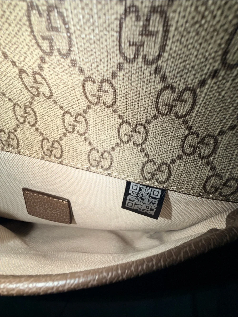 Gucci GG Supreme Neo Vintage brown and beige monogram bag